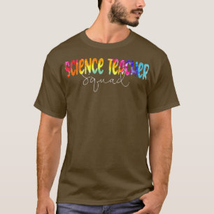 T-shirt Équipe D'Enseignants En Sciences Tie Dye Retour À