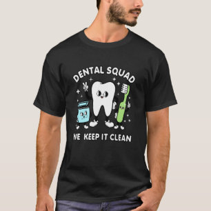 T-shirt Équipe dentaire Conception d'hygiène buccale migno