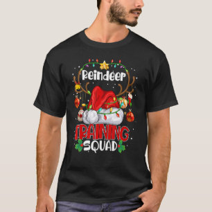 T-shirt Équipe d'entraînement des rennes de Noël Xm