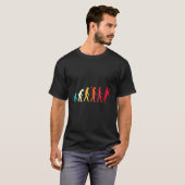 T-shirt Équipe d'entraîneur d'évolution de joueur de cross (Devant entier)