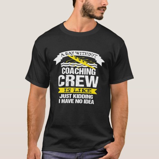 T-shirt Équipe d'entraîneur Funny Rowing Premium (Devant)