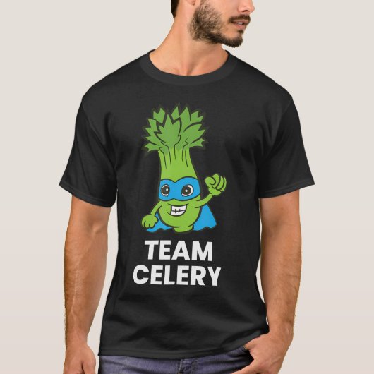 T-shirt Équipe des amoureux de céleri (Devant)