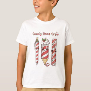 T-shirt Équipe des Cannes à Sucre Kawaii   École de Noël M