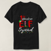 T-shirt Équipe des elfes de Noël 1ère année enseignant jum (Design devant)