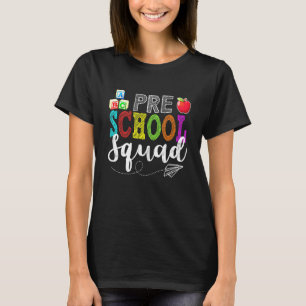 T-shirt Équipe des enseignants de l'équipe pré-K préscolai