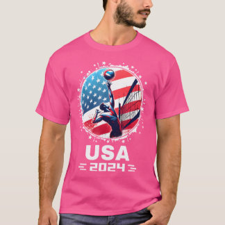 T-shirt Équipe Des États-Unis 2024 Chemise De Volley-Ball