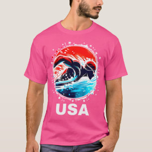 T-shirt Équipe des États-Unis Vêtements drapeau américain