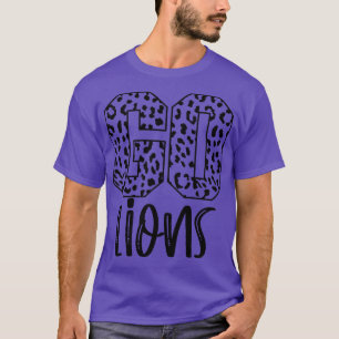 T-shirt Équipe des Lions mascot School Spirit Game Night L