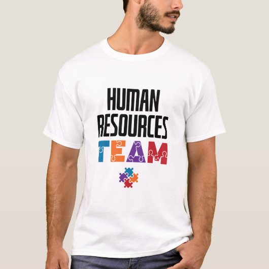 T-shirt Équipe des ressources humaines RH (Devant)