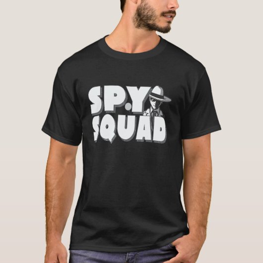 T-shirt Équipe d'espionnage Rétro Détective privé Espionna (Devant)