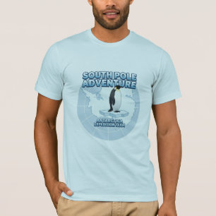 T-shirt Équipe d'expédition en Antarctique, aventure au pô
