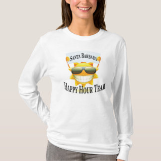T-shirt Équipe d'heure heureuse de Santa Barbara