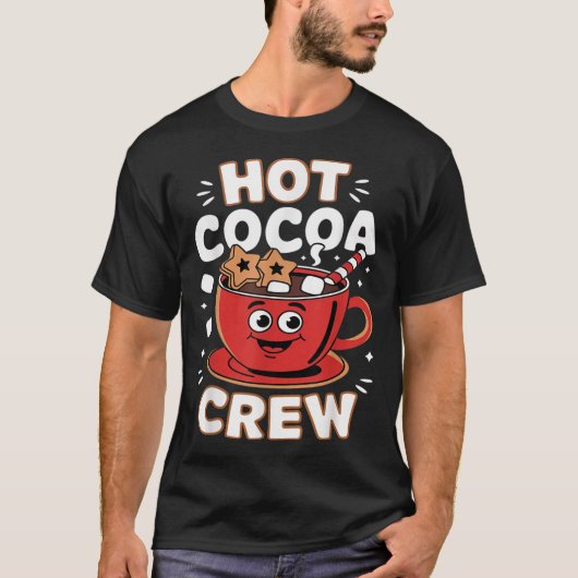 T-shirt Équipe d'hiver de Cocoa Hot Crew (Devant)