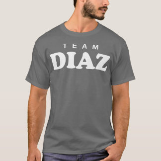 T-shirt Équipe Diaz Nom de famille personnalisé Mariée Fam