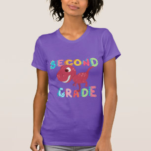 T-shirt Équipe Dinosaur 2e année Garçons école enfants