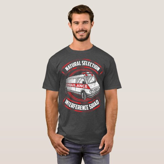 T-shirt Équipe d'interférence de sélection naturelle (Devant entier)