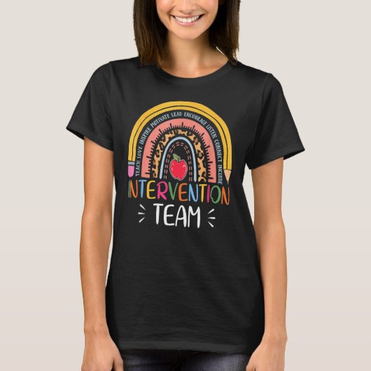 T-shirt Équipe d'intervention de l'équipe Rti Équipe d'ens (Devant)