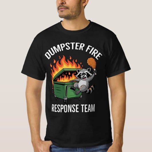 T-shirt Équipe d'intervention en cas d'incendie de Dumpste (Devant)