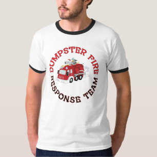 T-shirt Équipe d'intervention en décharge enflammée