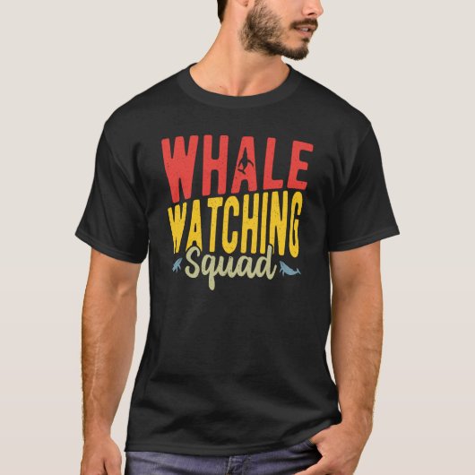T-shirt Équipe d'observation des baleines (Devant)