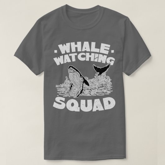 T-shirt Équipe d'observation des baleines (Design devant)