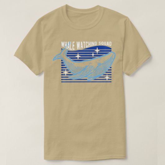 T-shirt Équipe d'observation des baleines Manche longue 1 (Design devant)