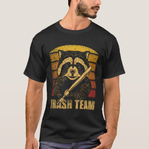 T-shirt Équipe d'ordures Pandas Raccoon Animal Garbage Gan