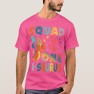 T-shirt Équipe Du 2 E Anniversaire De Un Saurus Dinosaure