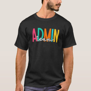T-shirt Équipe Du Bureau D'Administration Revenir À L'Écol