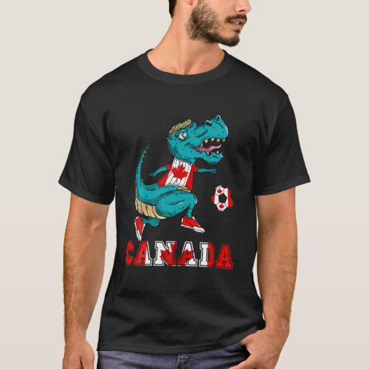 T-shirt Équipe du Canada de football Drapeau canadien Rex (Devant)