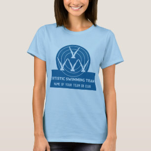T-shirt Équipe du club de natation artistique synchronisée
