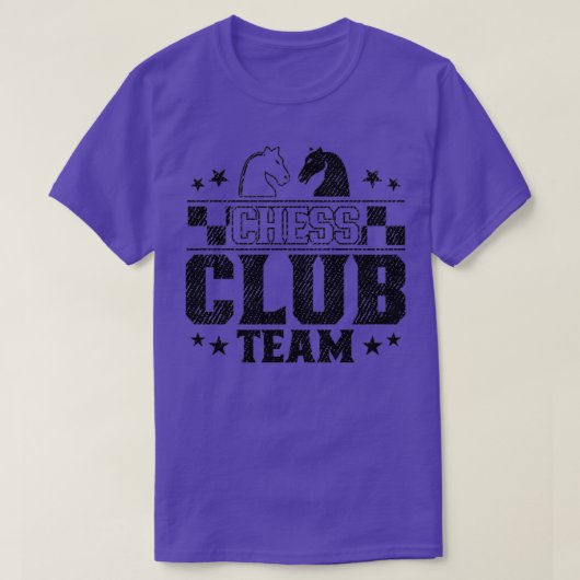 T-shirt Équipe du club d'échecs 7 (Design devant)