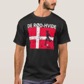 T-shirt Équipe Du Danemark De Football Fan Jersey Soccer D (Devant)