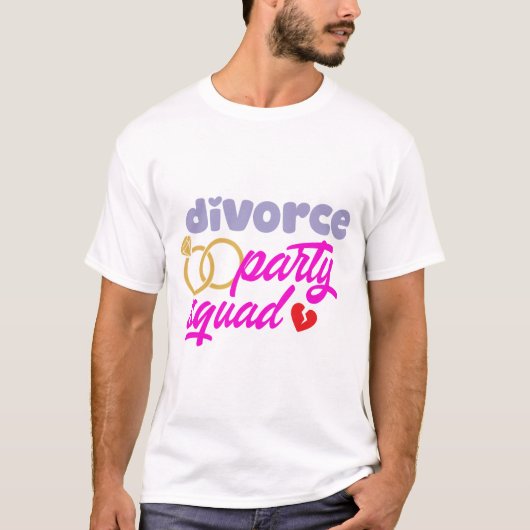 T-shirt Équipe du Divorce Party (Devant)