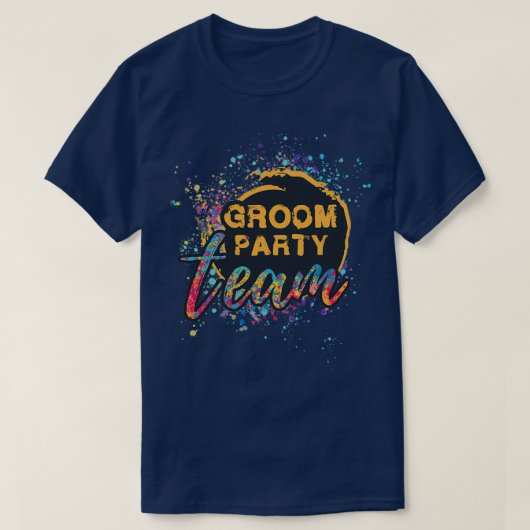 T-shirt Équipe du marié (Design devant)