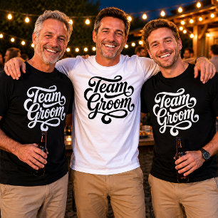 T-shirt Équipe du marié, célébration de la fête de mariage