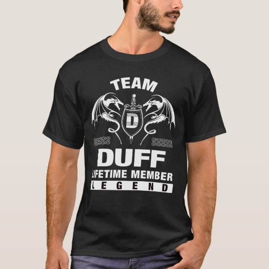 T-shirt Équipe DUFF - Membre à vie (Devant)