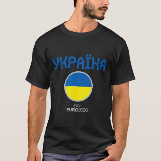 T-shirt Équipe d'Ukraine de l'Euro Uefa (Devant)