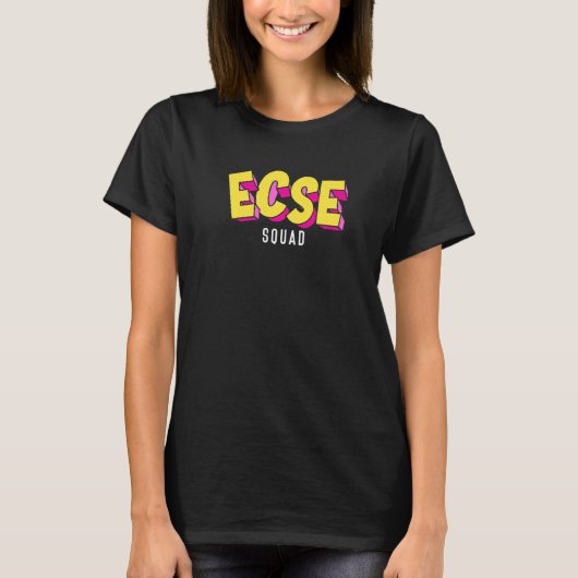 T-shirt Équipe Ecse Éducateurs Spécialisés Enseignant Spéc (Devant)