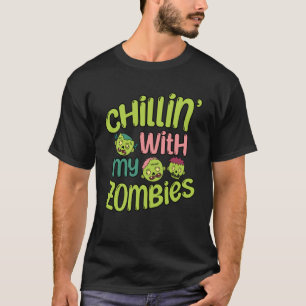 T-shirt Équipe éffrayante de zombies de Halloween Chillin