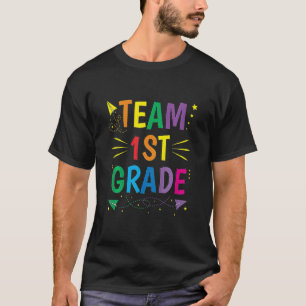 T-shirt Équipe Enfants 1ère année Rainbow Heart Tie Dye Re