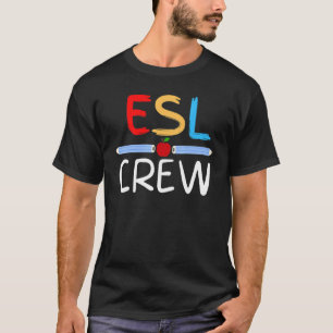 T-shirt Équipe Enseignant Esl Premier Jour De L'Enseigneme