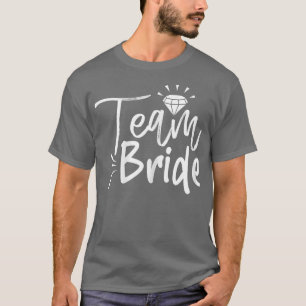 T-shirt Équipe Femme Mariée Mignonne Correspondance Pour B