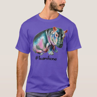T-shirt Équipe Fiona L'Hippo Cute Preemie Baby Hippo