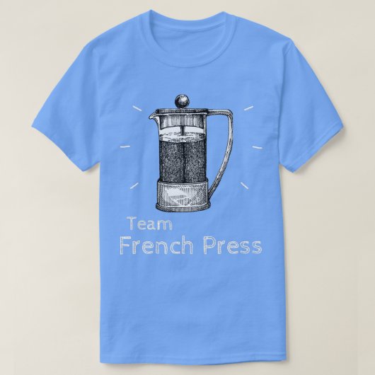 T-shirt Équipe France Presse Café Pot amp Coffee Brew (Design devant)