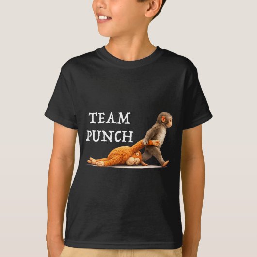 T-shirt Équipe frappe bébé singe Équipe frappe bébé singe (Devant)