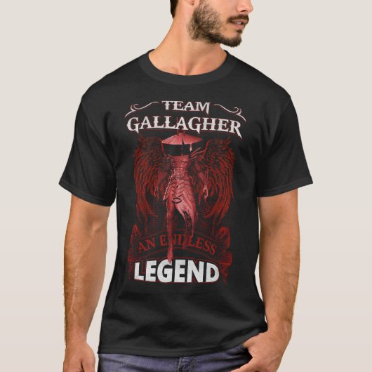 T-shirt Équipe GALLAGHER - Une LÉGENDE sans fin (Devant)