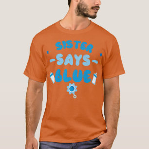 T-shirt Équipe Garçon Genre Reveillez Soeur dit Blue Mat