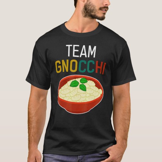 T-shirt Équipe Gnocchi Italien Dumpling Humour alimentaire (Devant)