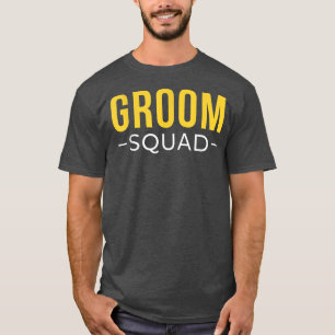 T-shirt Équipe Groom Squad tenue assortie pour l'enterreme